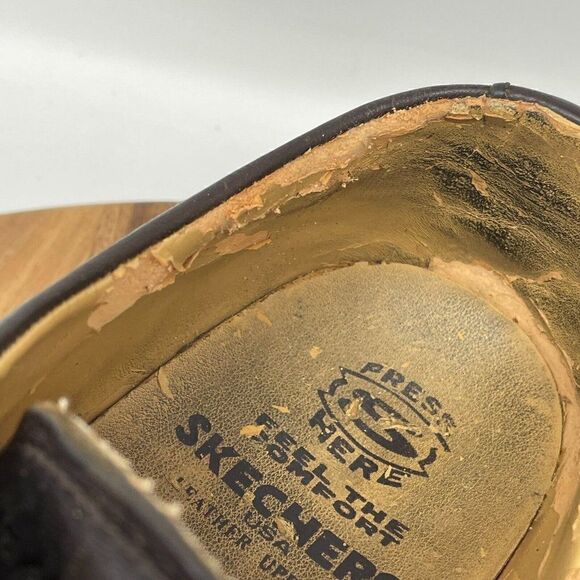 VTG Skechers Brown Leather Oxford Wingtip Brogue Dress Shoes Mens Sz 8 *SEE PICS - Picture 11 of 12